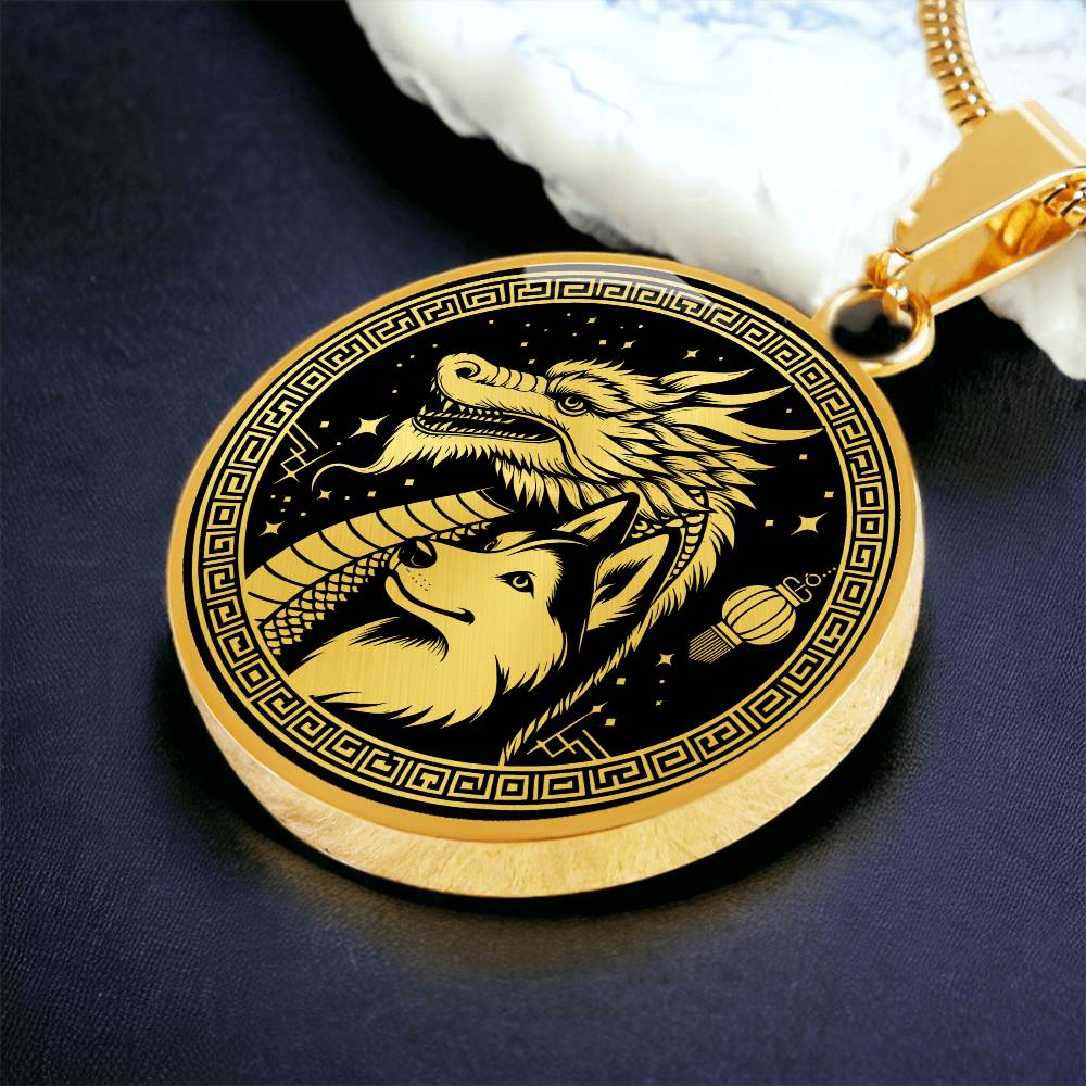 Dragon & Dog Necklace