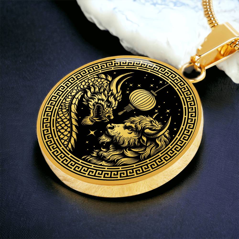 Bull and Dragon Necklace