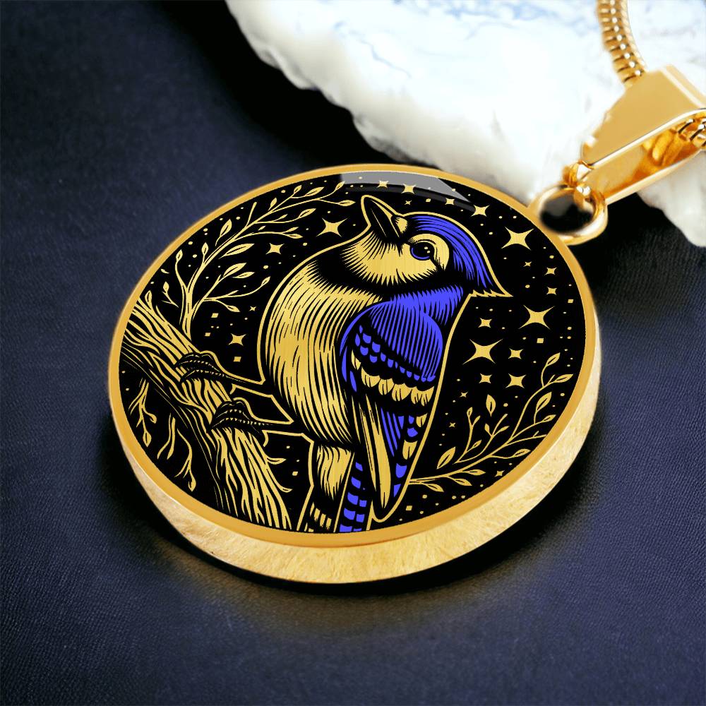 Blue Jay Necklace