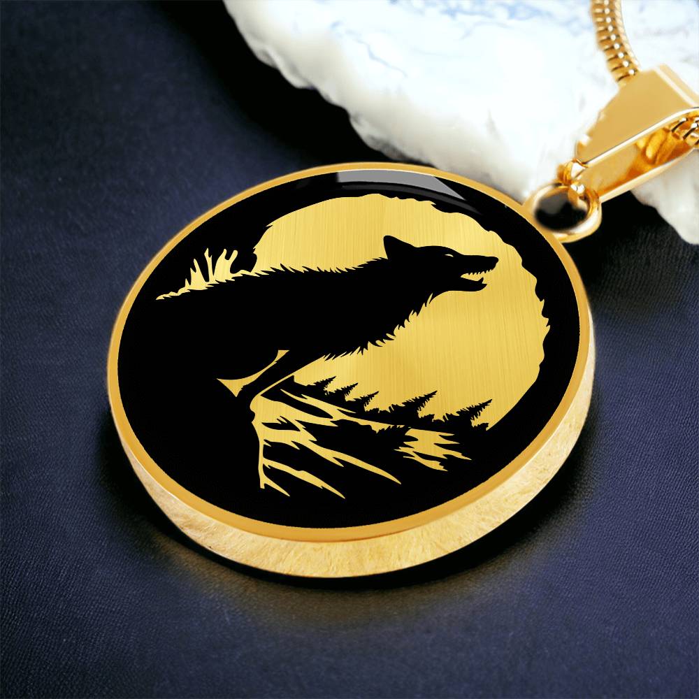 Silver Wolf Necklace
