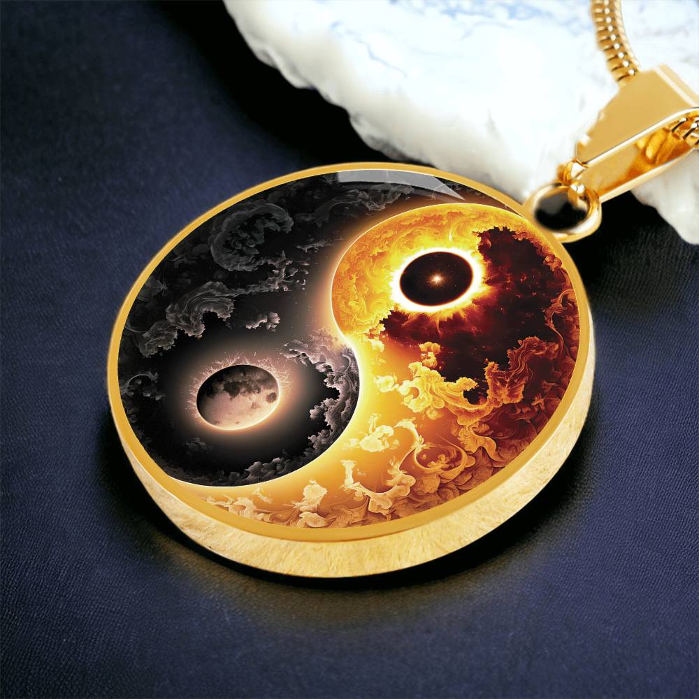 Sun and Moon Yin Yang Necklace