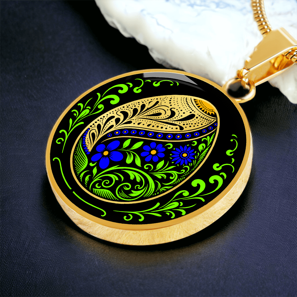 Easter Egg Necklace Blue