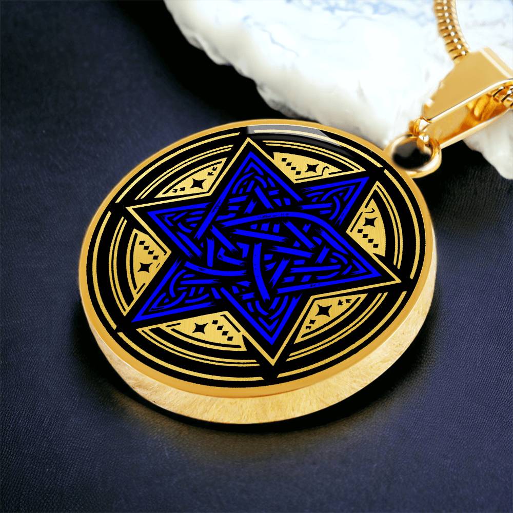 Star of David Necklace, Jewish Jewelry, Jewish Star Necklace, Hebrew Name Necklace, Judaica Jewelry, Celtic Necklace Personalized Jewelry