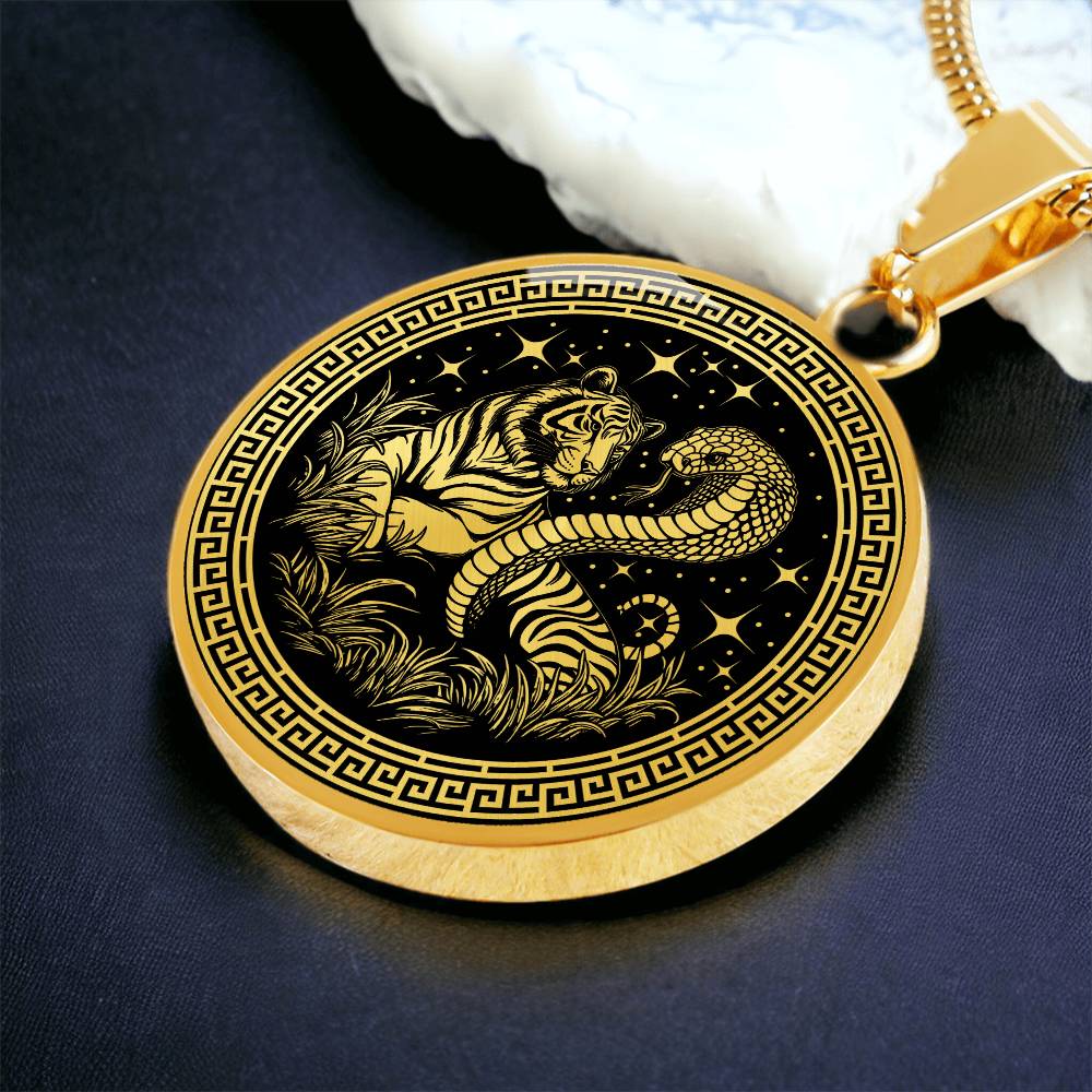 Year of The Snake & Tiger Necklace