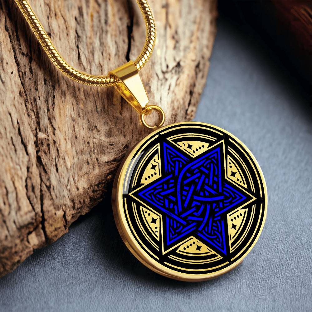 Star of David Necklace, Jewish Jewelry, Jewish Star Necklace, Hebrew Name Necklace, Judaica Jewelry, Celtic Necklace Personalized Jewelry