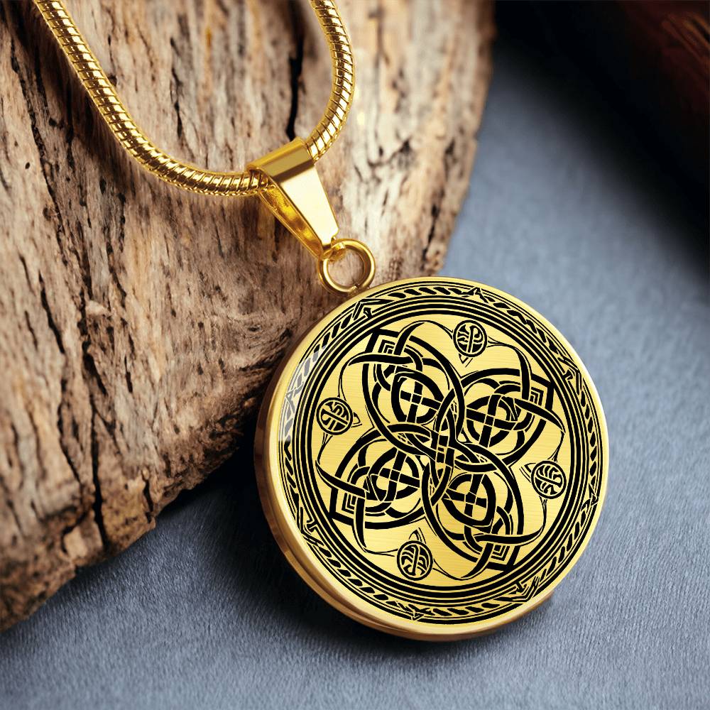 Gold Witches Knot Necklace