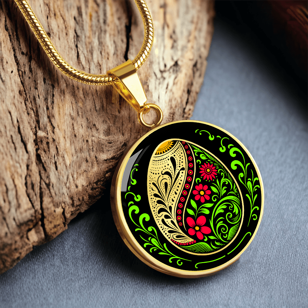 Easter Egg Necklace Red