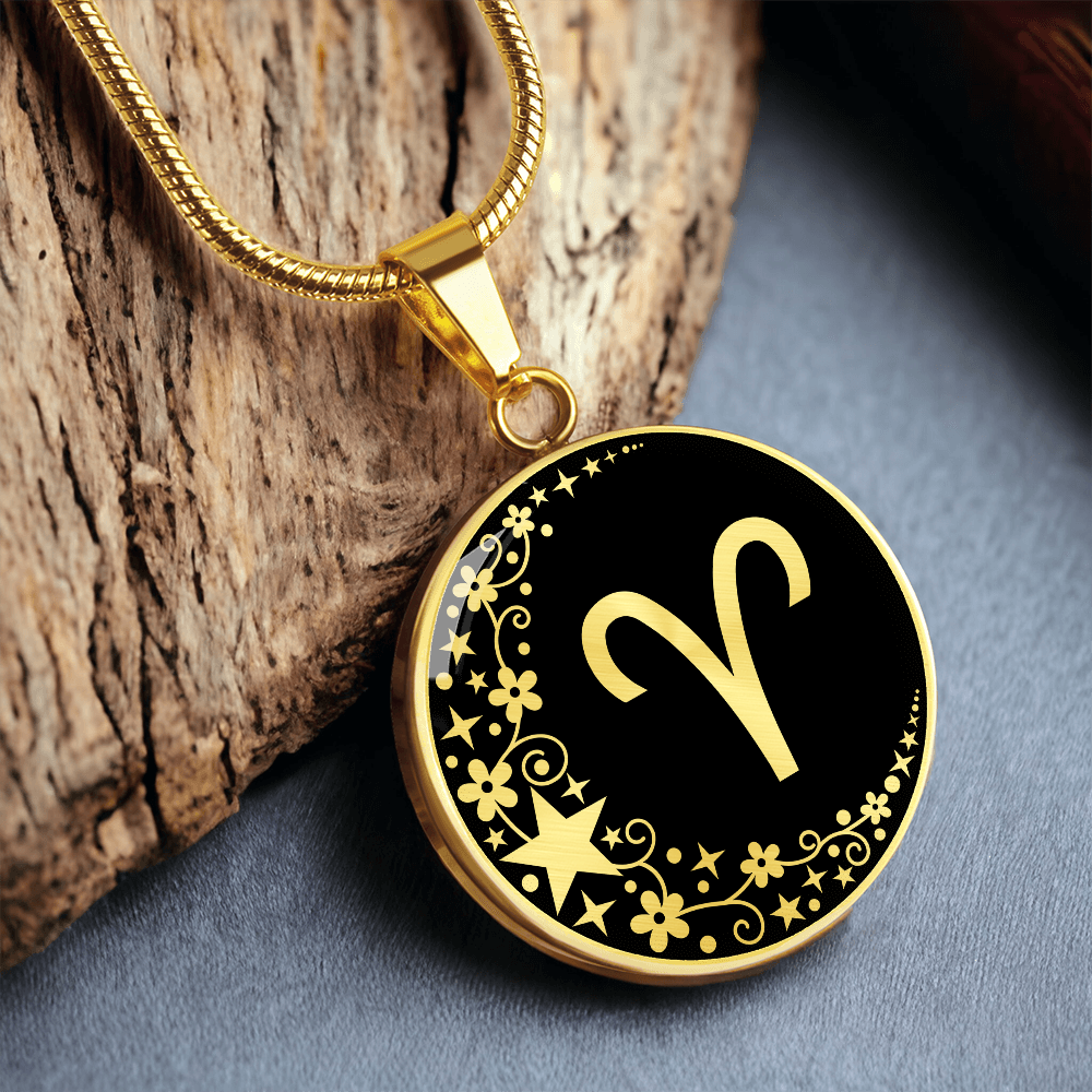 Aries Zodiac Pendant Necklace