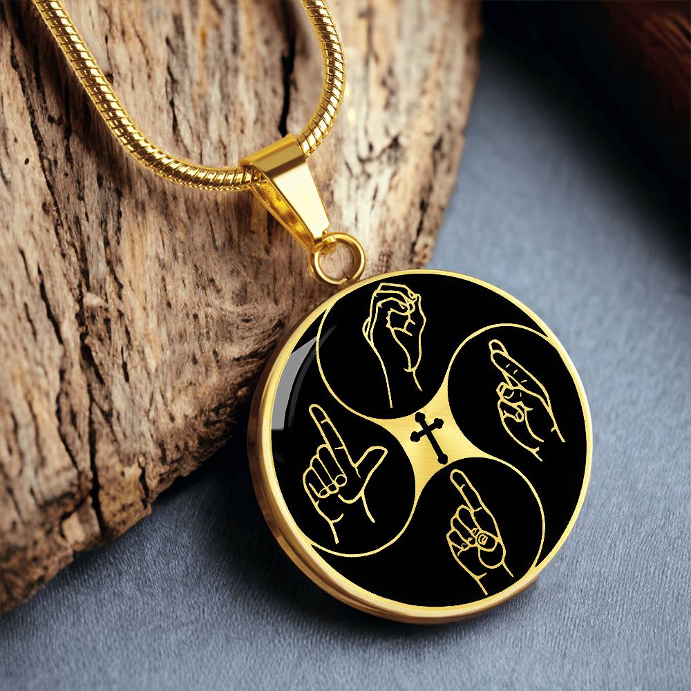 Christian Cross LORD Necklace