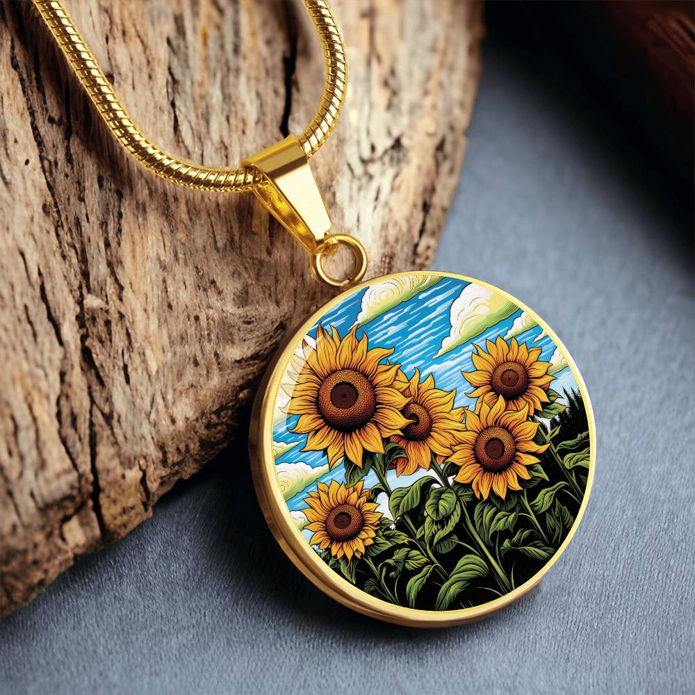 Sunflower Necklace