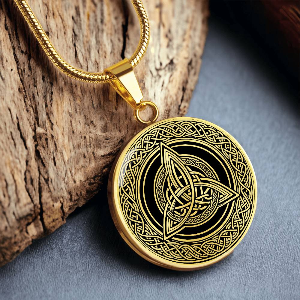 Celtic Necklace, Triquetra Infinity, Celtic Knot Pendant, Irish Jewelry, Norse Jewelry