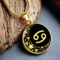 Cancer Zodiac Pendant Necklace