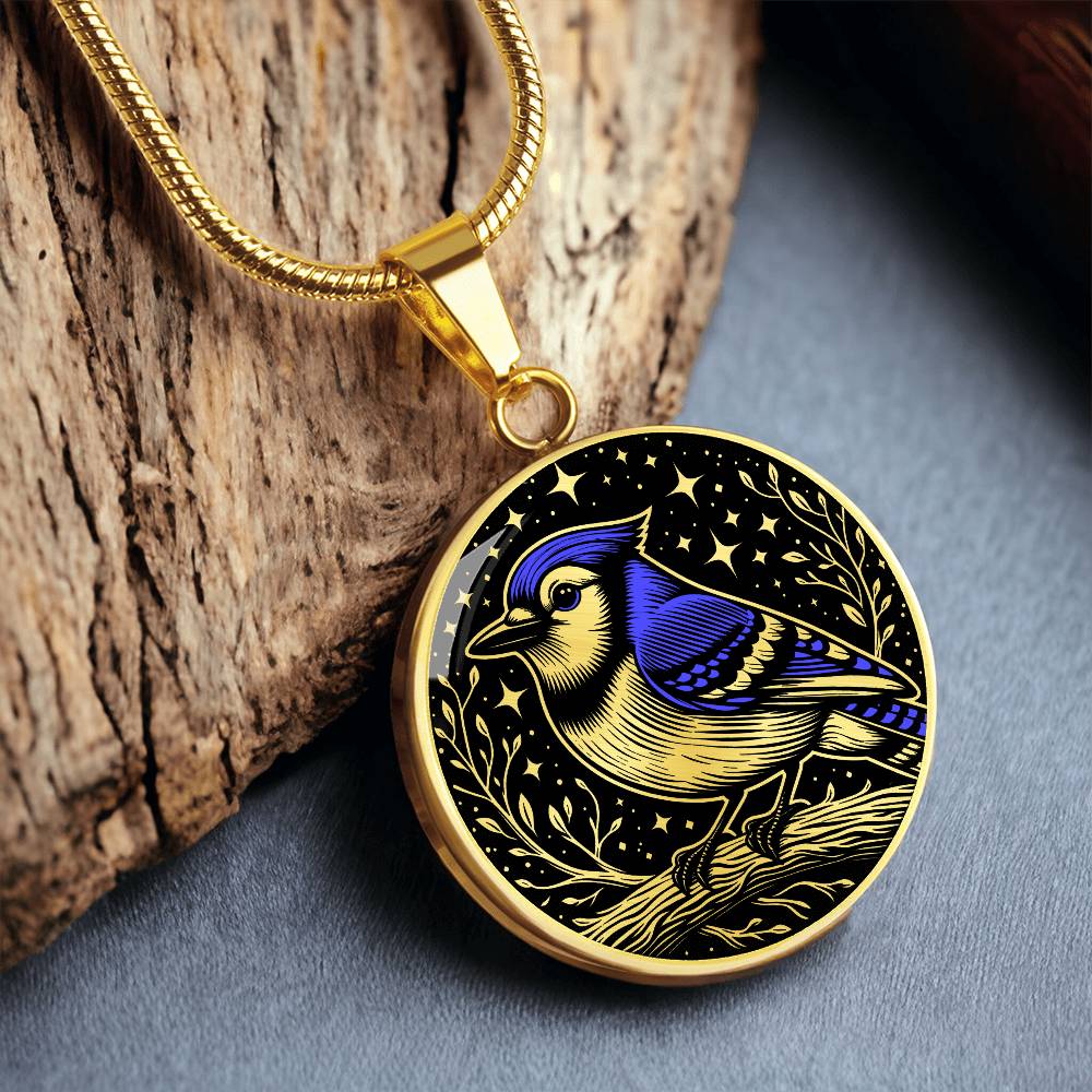 Blue Jay Necklace