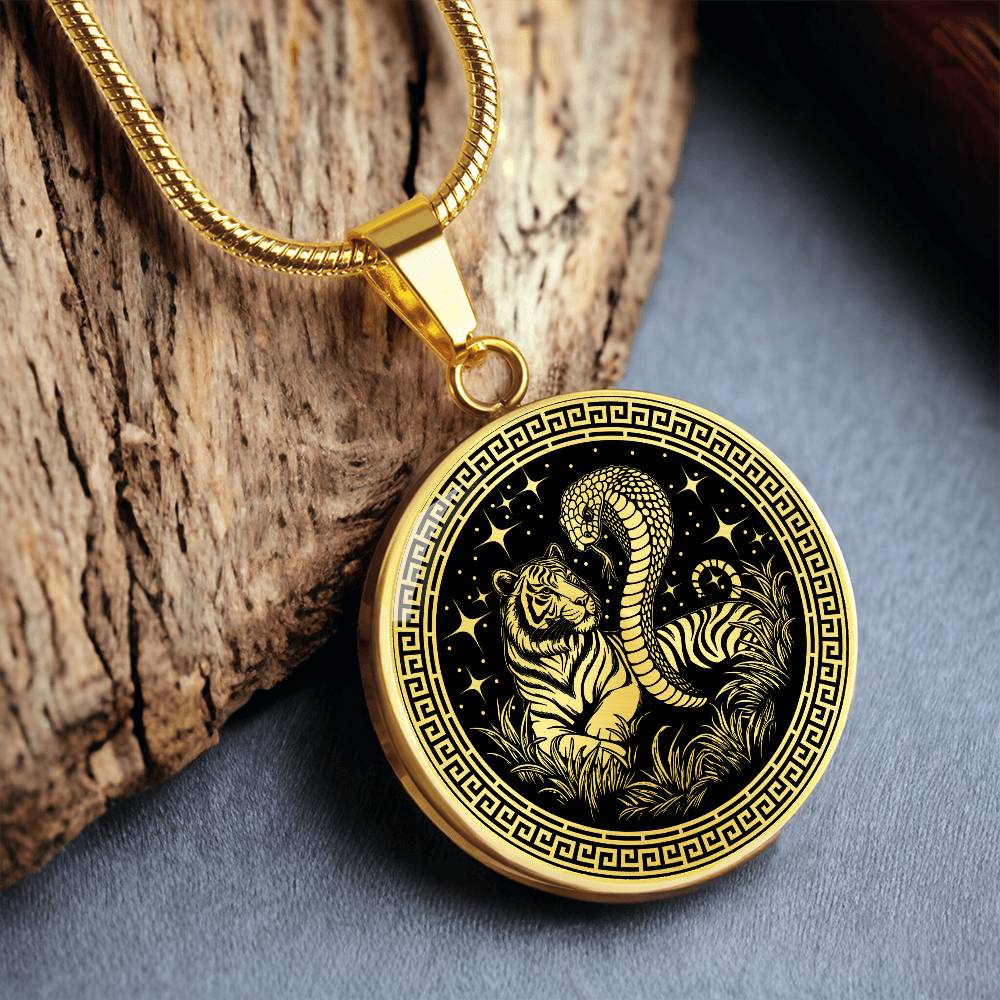 Year of The Snake & Tiger Necklace