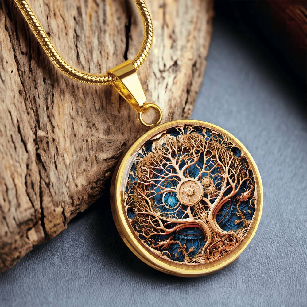 Steampunk Tree of Life Necklace