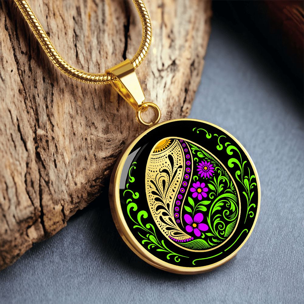 Easter Egg Necklace Purple