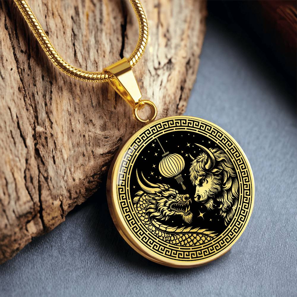 Bull and Dragon Necklace