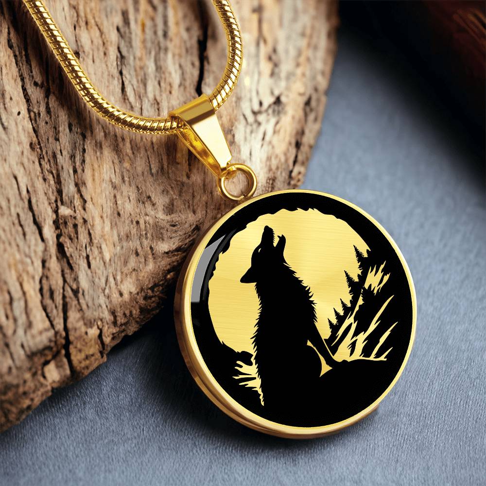 Silver Wolf Necklace