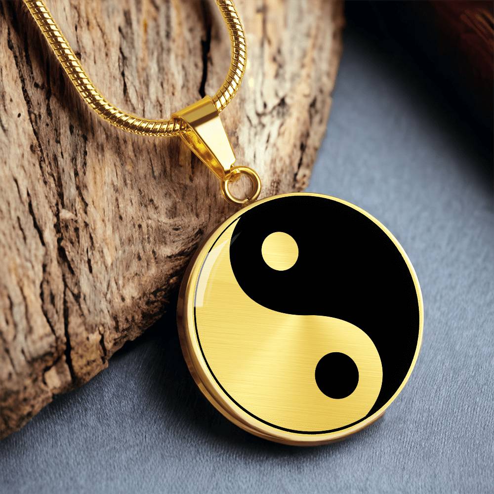 Gold Pendant Yang Necklace