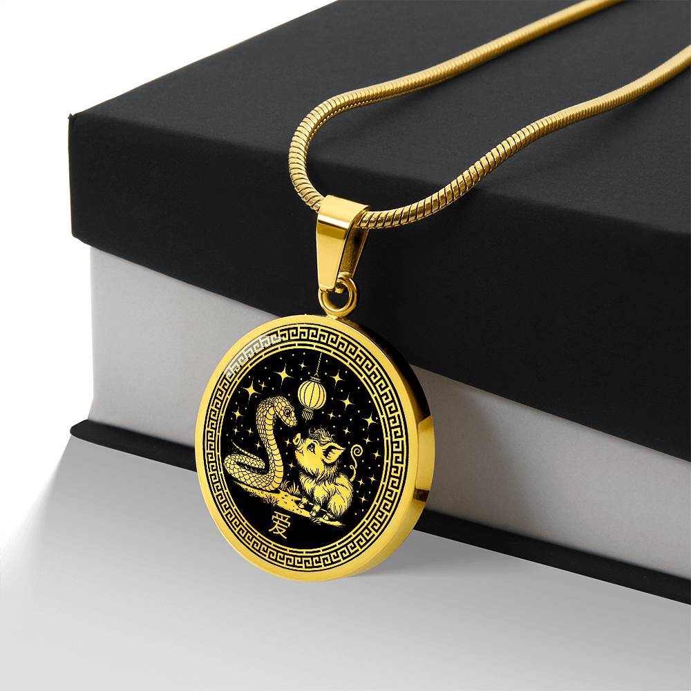 Pig and Snake Necklace