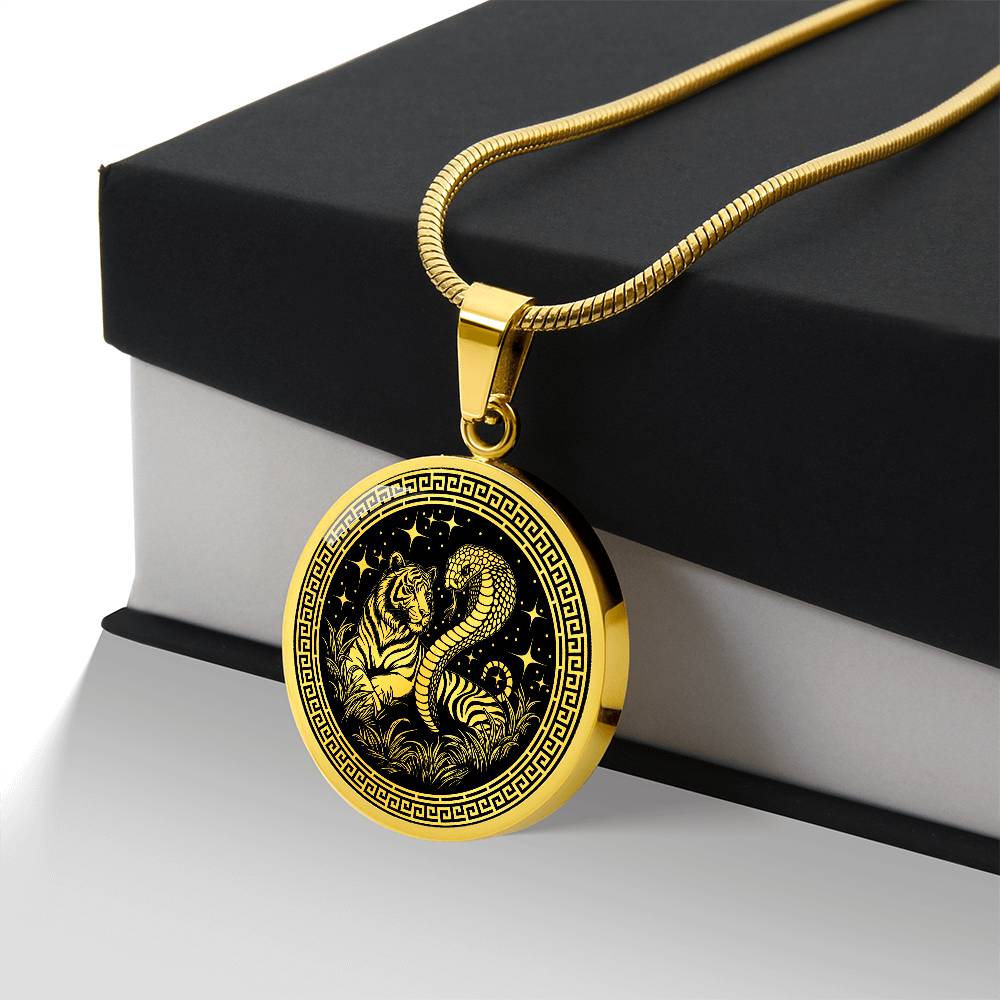 Year of The Snake & Tiger Necklace