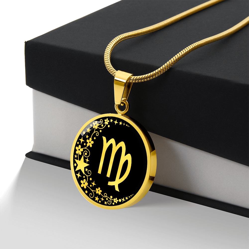 Virgo Zodiac Pendant Necklace