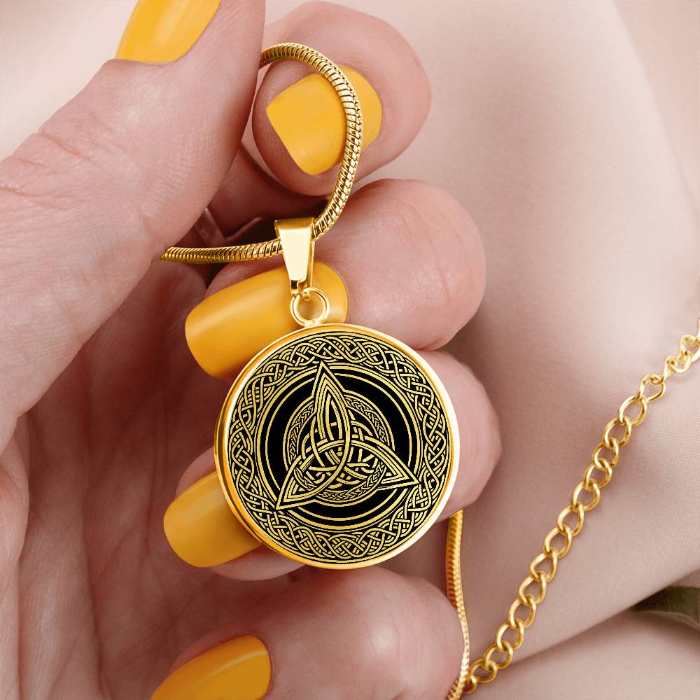 Celtic Necklace, Triquetra Infinity, Celtic Knot Pendant, Irish Jewelry, Norse Jewelry