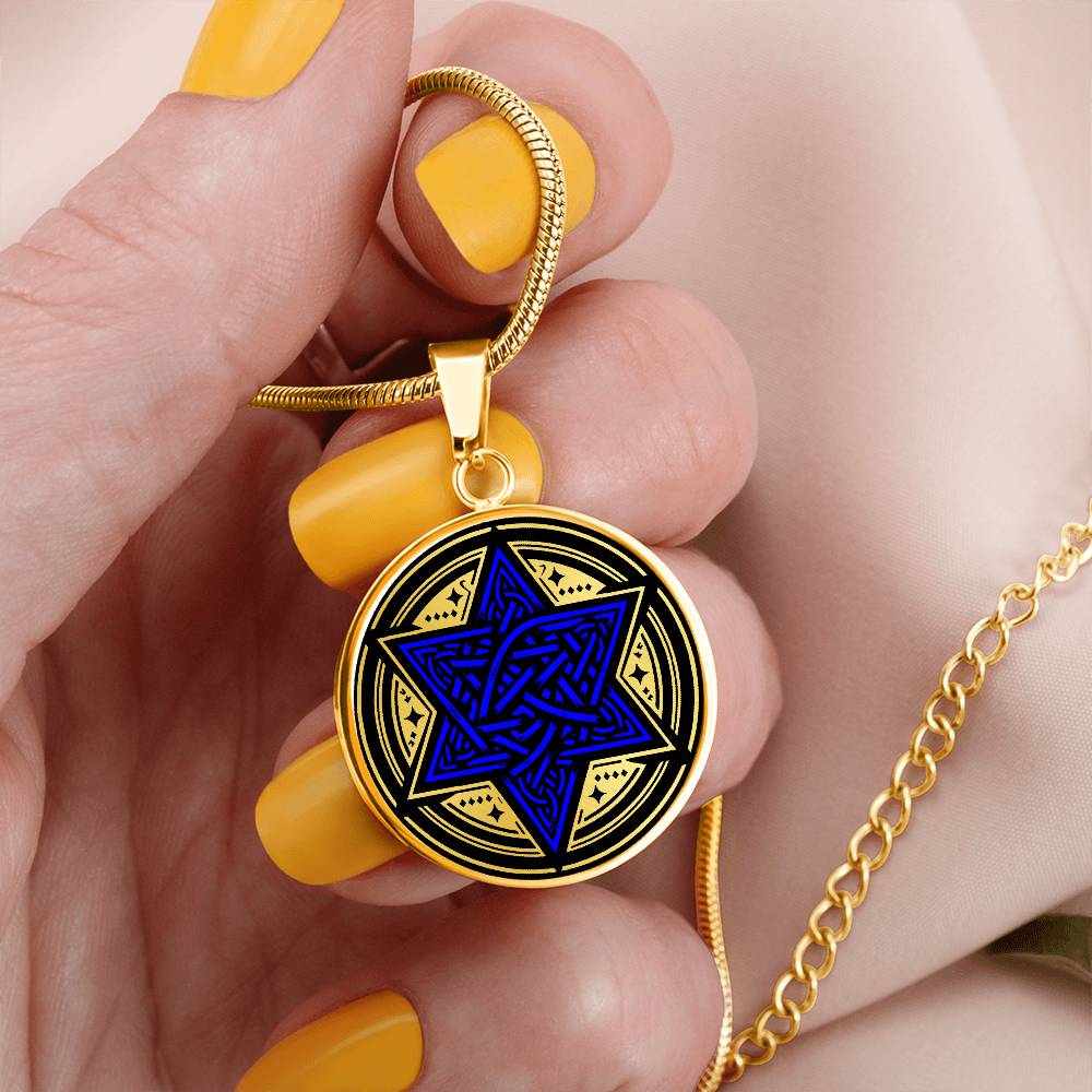 Star of David Necklace, Jewish Jewelry, Jewish Star Necklace, Hebrew Name Necklace, Judaica Jewelry, Celtic Necklace Personalized Jewelry