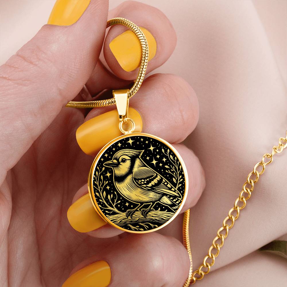 Blue Jay Necklace