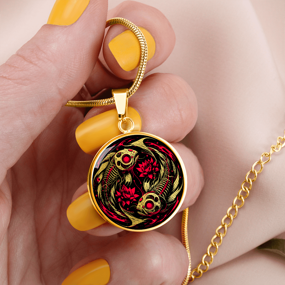 Gothic Pisces Zodiac Necklace