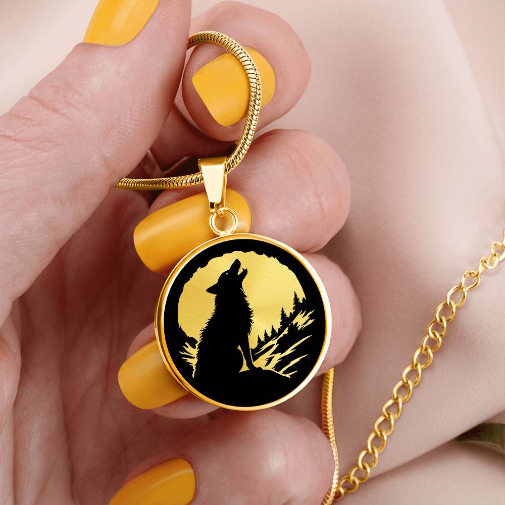 Silver Wolf Necklace