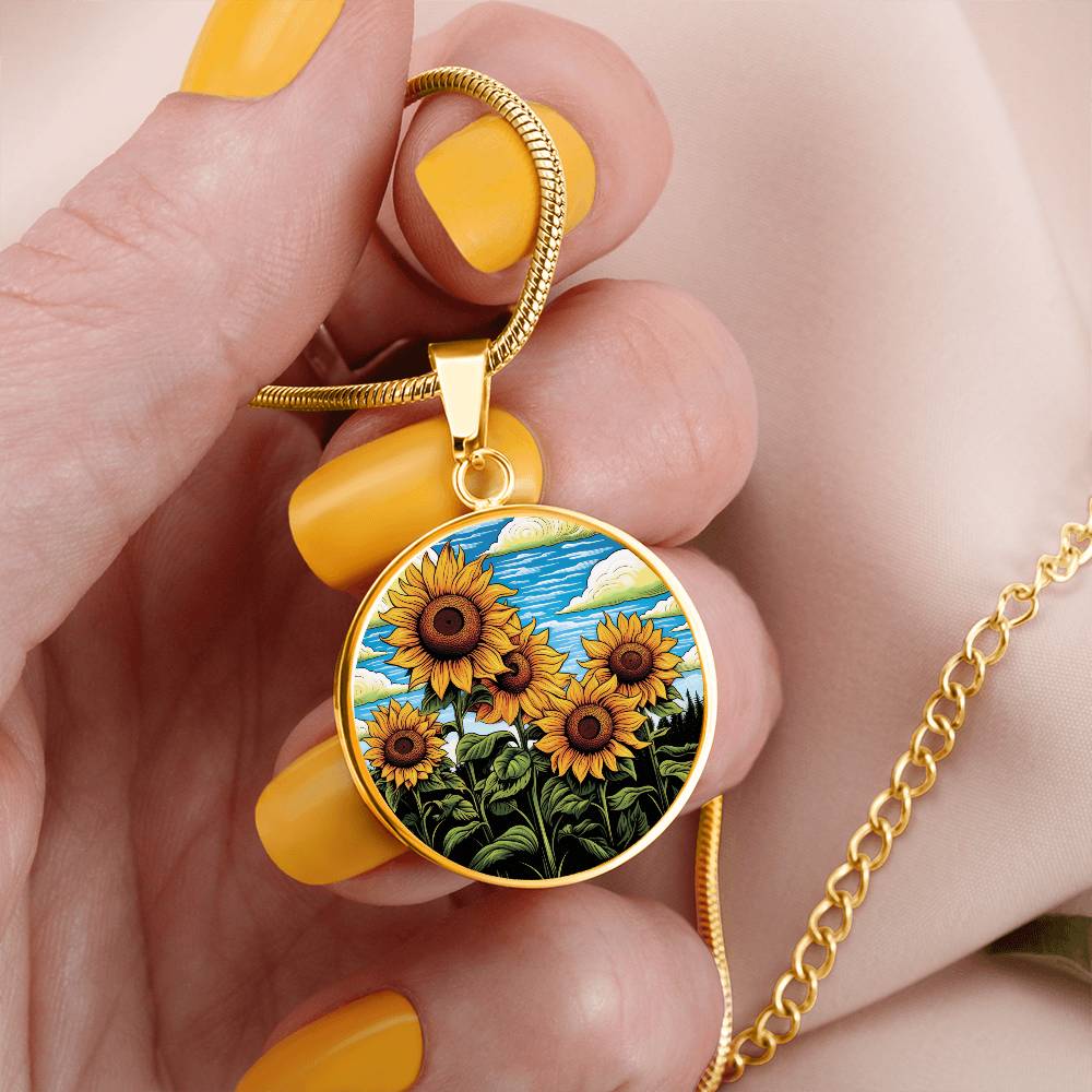 Sunflower Necklace