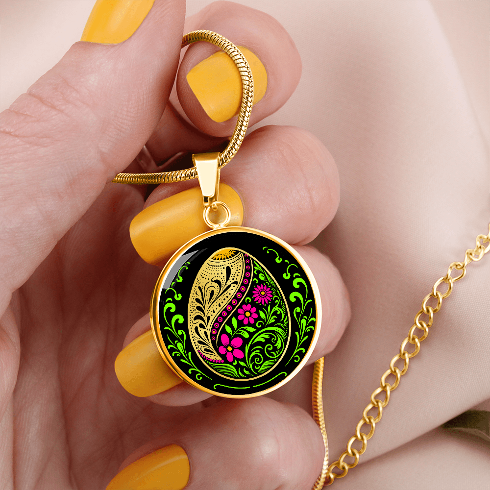 Easter Egg Necklace Pink