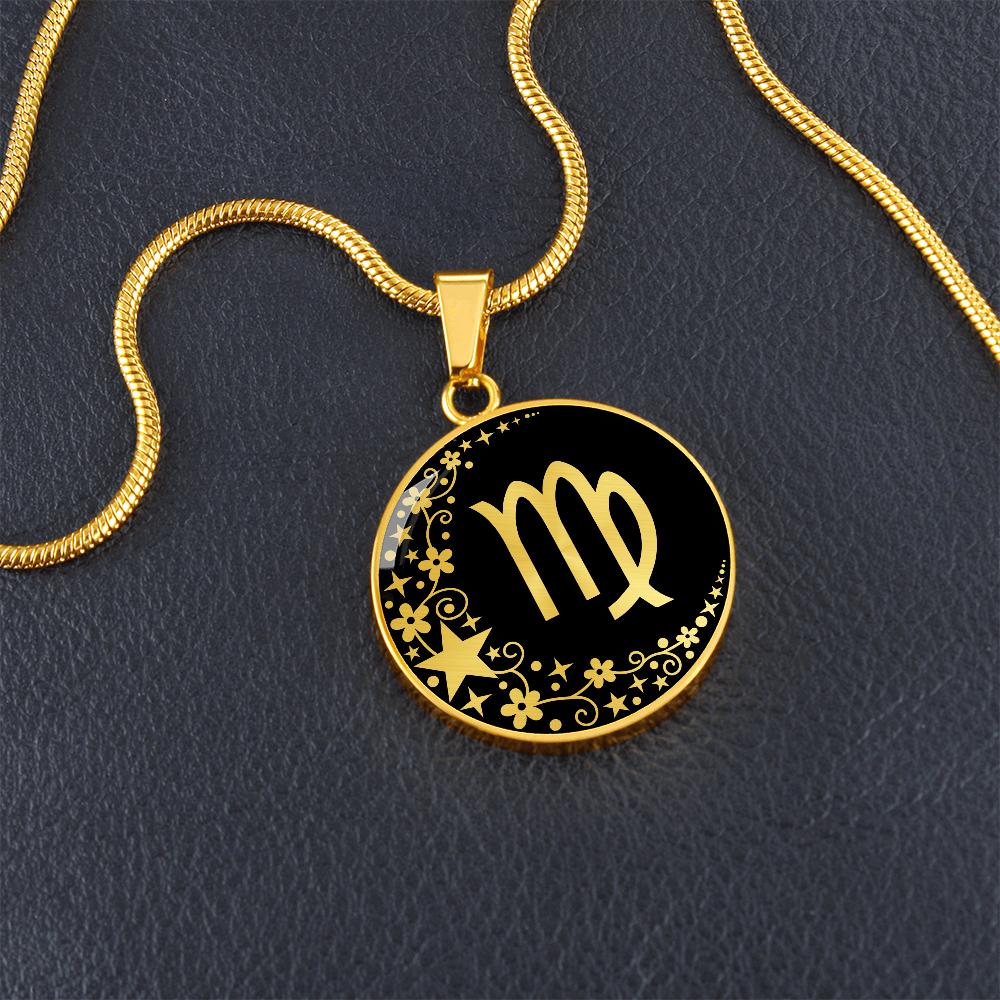 Virgo Zodiac Pendant Necklace
