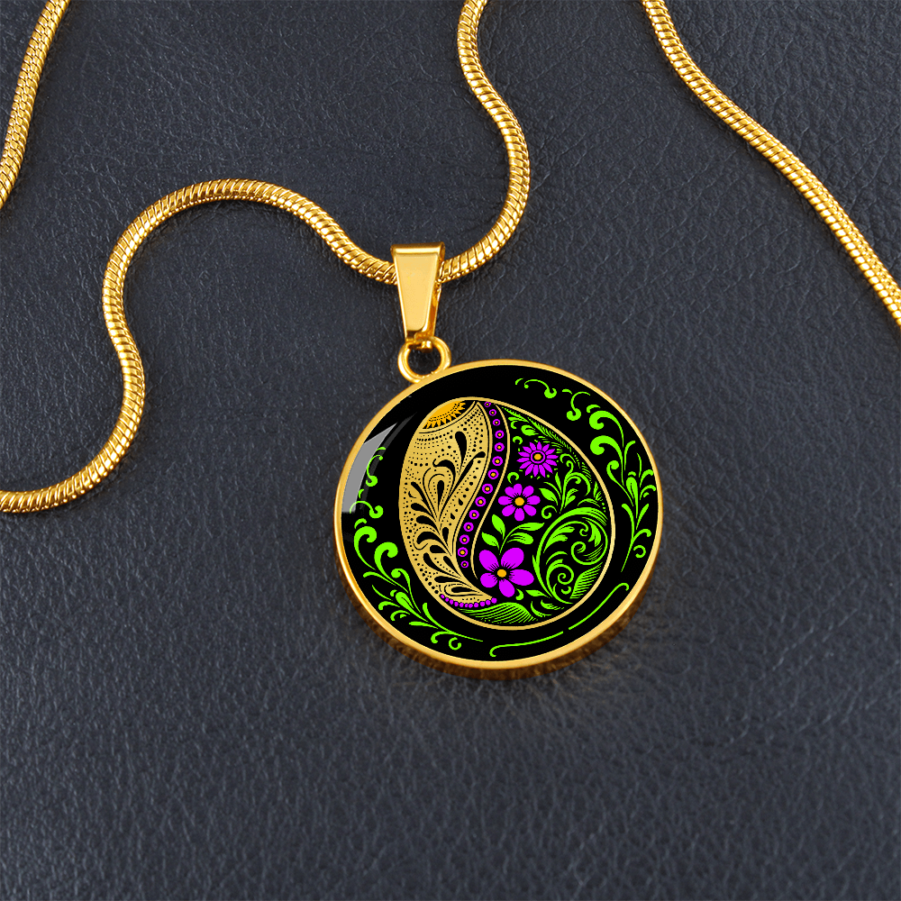 Easter Egg Necklace Purple