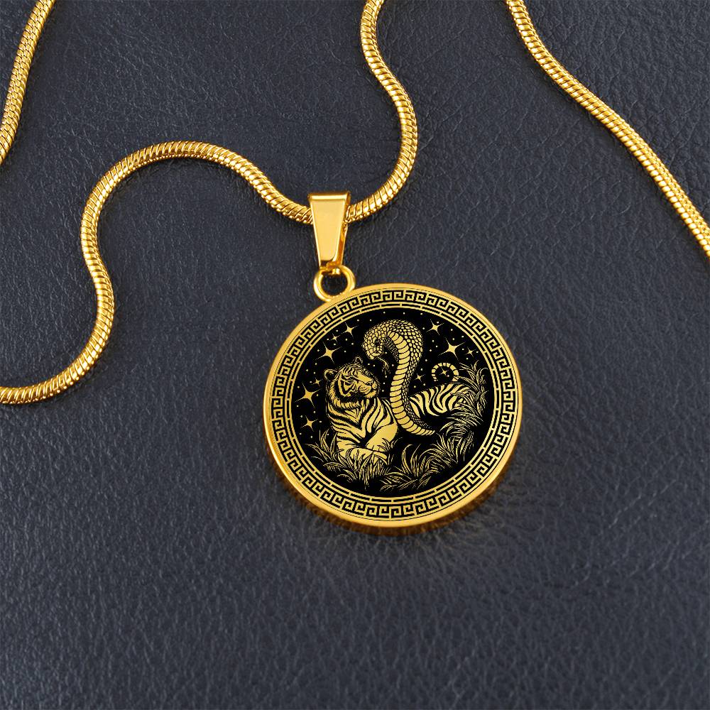 Year of The Snake & Tiger Necklace