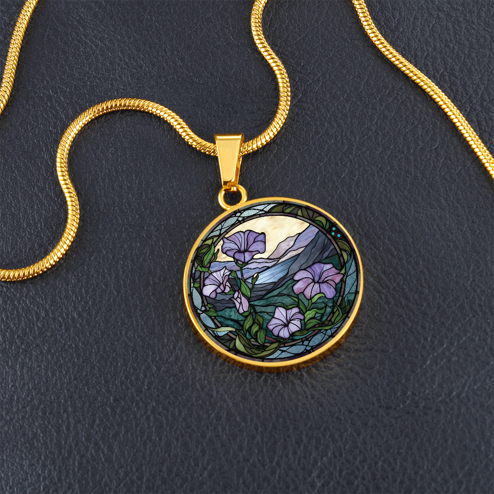 Morning Glory Necklace, Personalized September Birth Month Flower Jewelry, Gold Floral Charm Pendant Valentines & Mothers Day Gift For Her