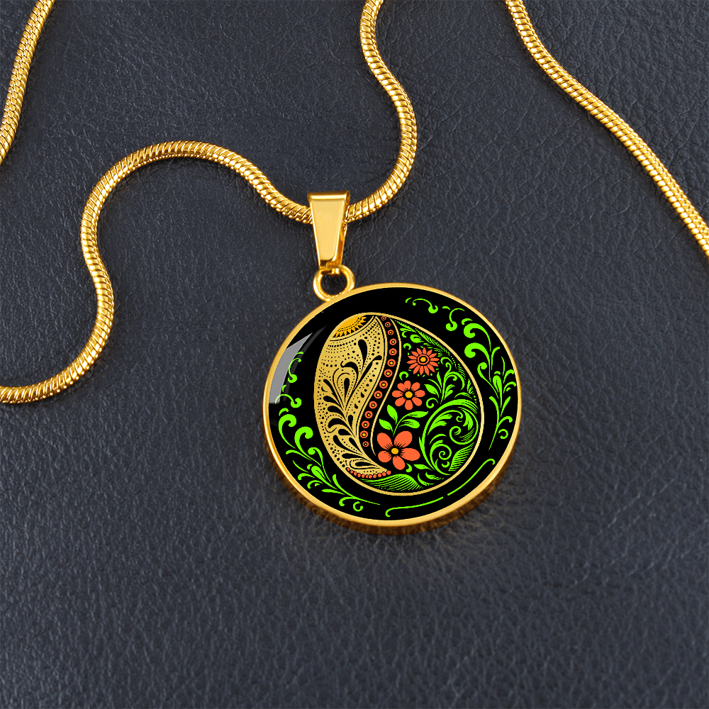 Easter Egg Necklace Orange