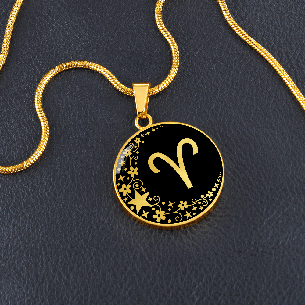 Aries Zodiac Pendant Necklace
