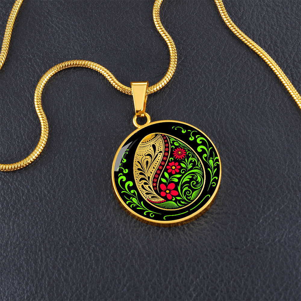 Easter Egg Necklace Red