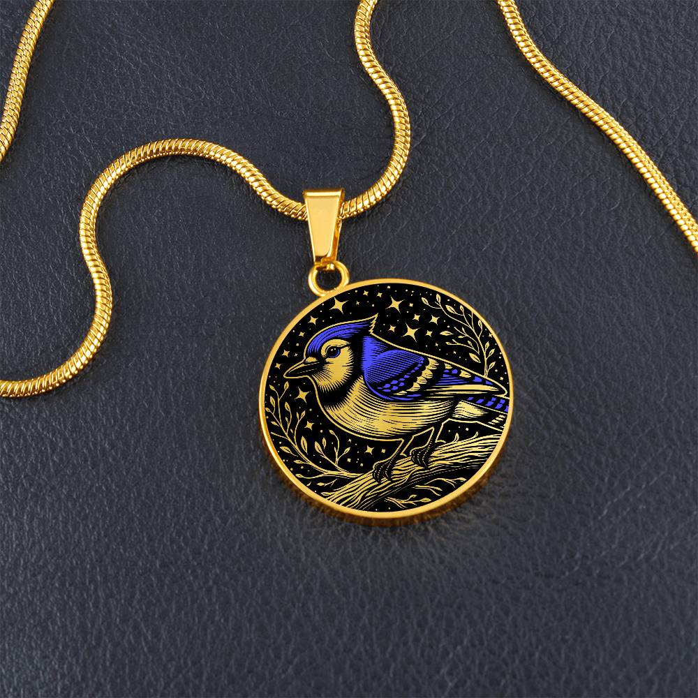Blue Jay Necklace