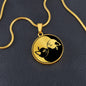 Cat Yin Yang Necklace - Silver Yin Yang Pendant Men & Women - Cat Jewelry Gold Charm - Ying Yang Cat Pendant - Cat Gift For Her or Him