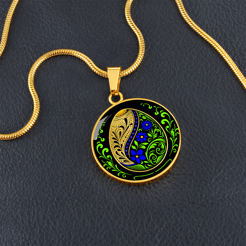 Easter Egg Necklace Blue