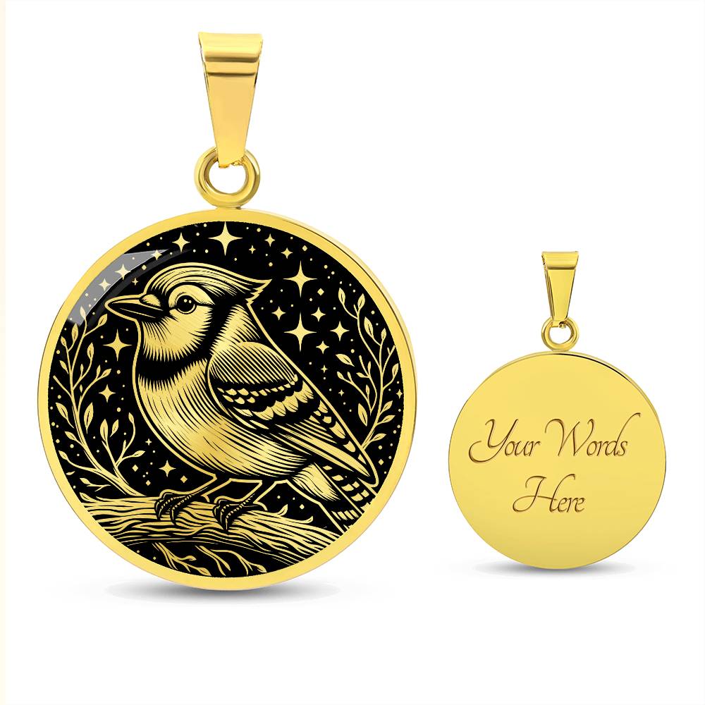 Blue Jay Necklace