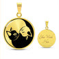 Cat Yin Yang Necklace - Silver Yin Yang Pendant Men & Women - Cat Jewelry Gold Charm - Ying Yang Cat Pendant - Cat Gift For Her or Him