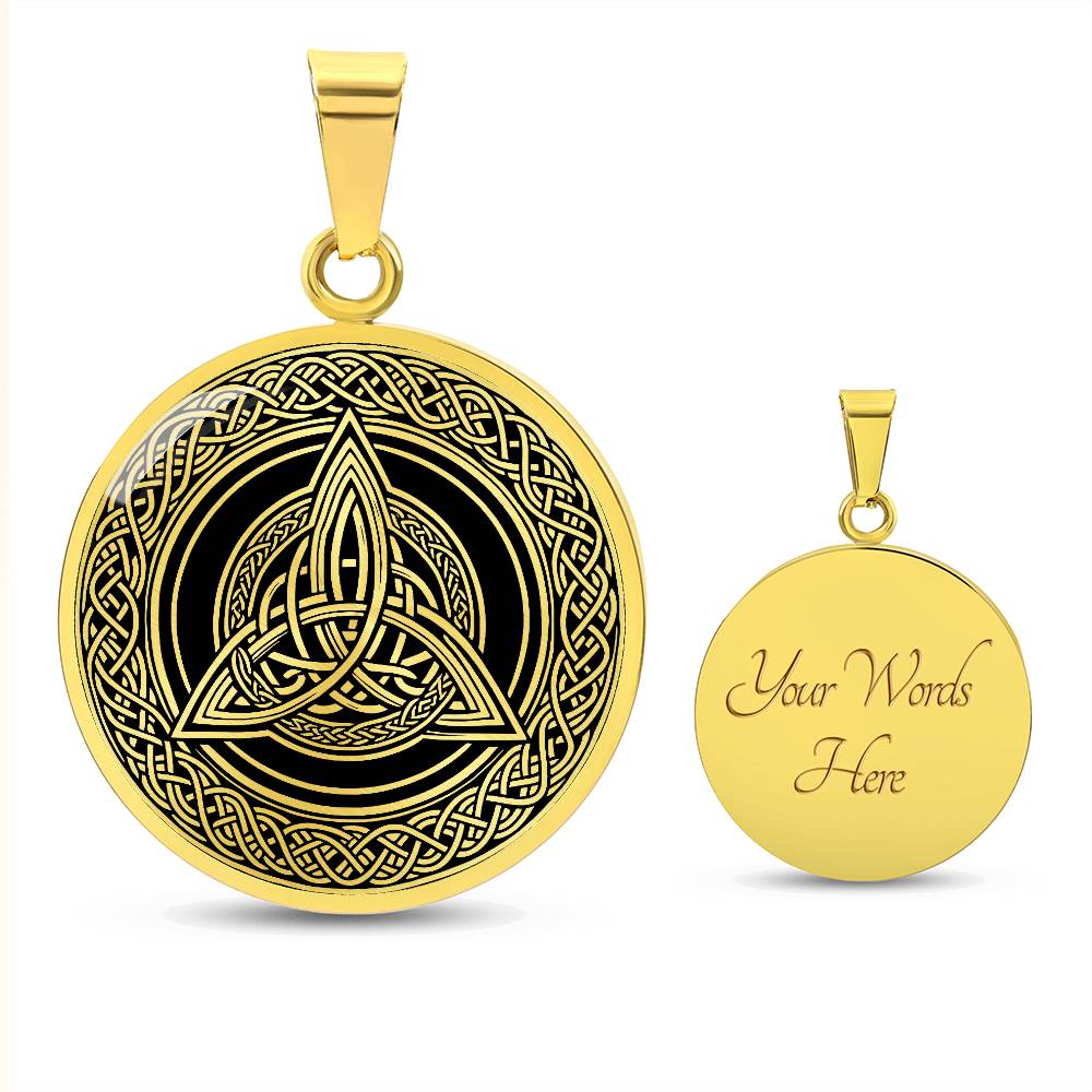 Celtic Necklace, Triquetra Infinity, Celtic Knot Pendant, Irish Jewelry, Norse Jewelry