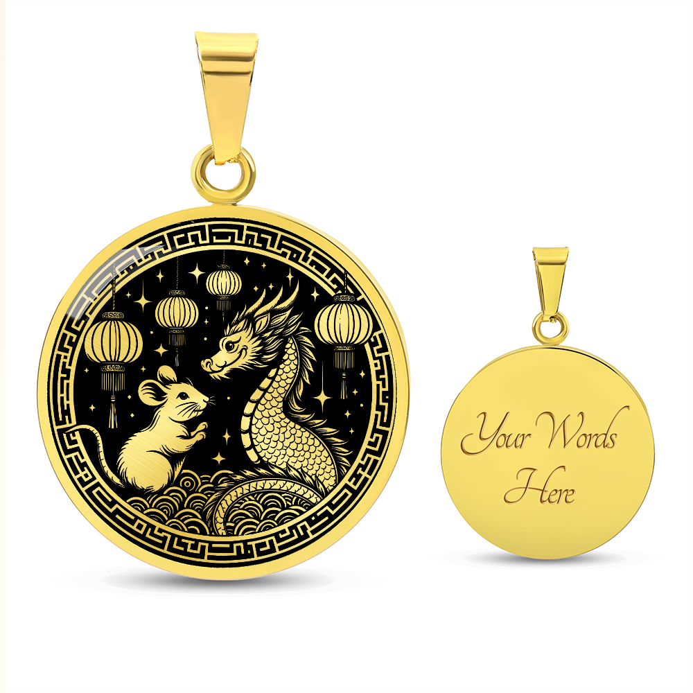 Year of The Rat and Dragon Necklace 2