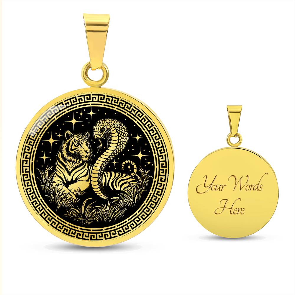 Year of The Snake & Tiger Necklace