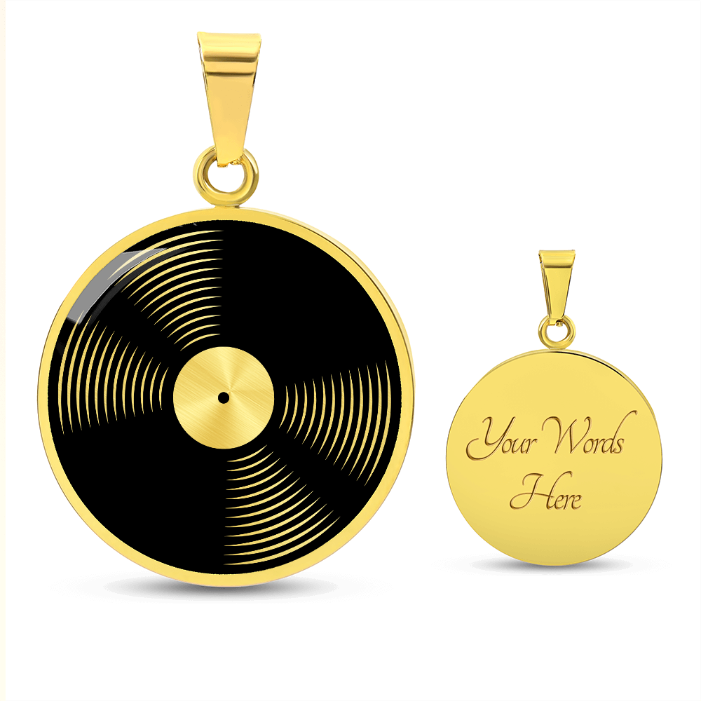 Custom Vinyl Record Necklace