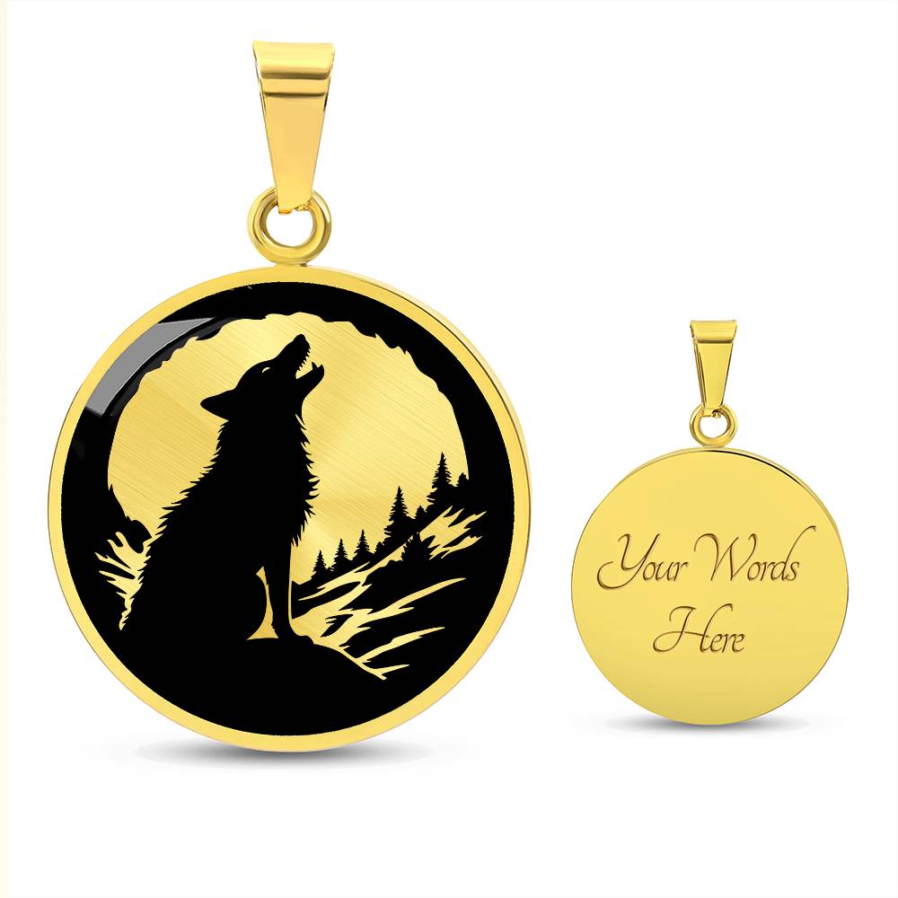 Silver Wolf Necklace